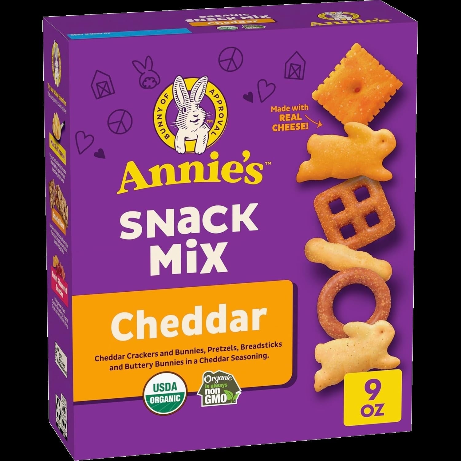 Cheddar Snack Pretzels Snack Mix with Real Cheese