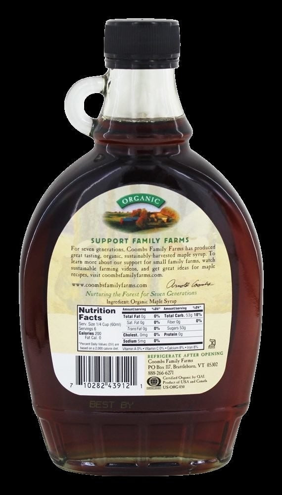 Organic Grade A Dark Color Robust Taste Maple Syrup