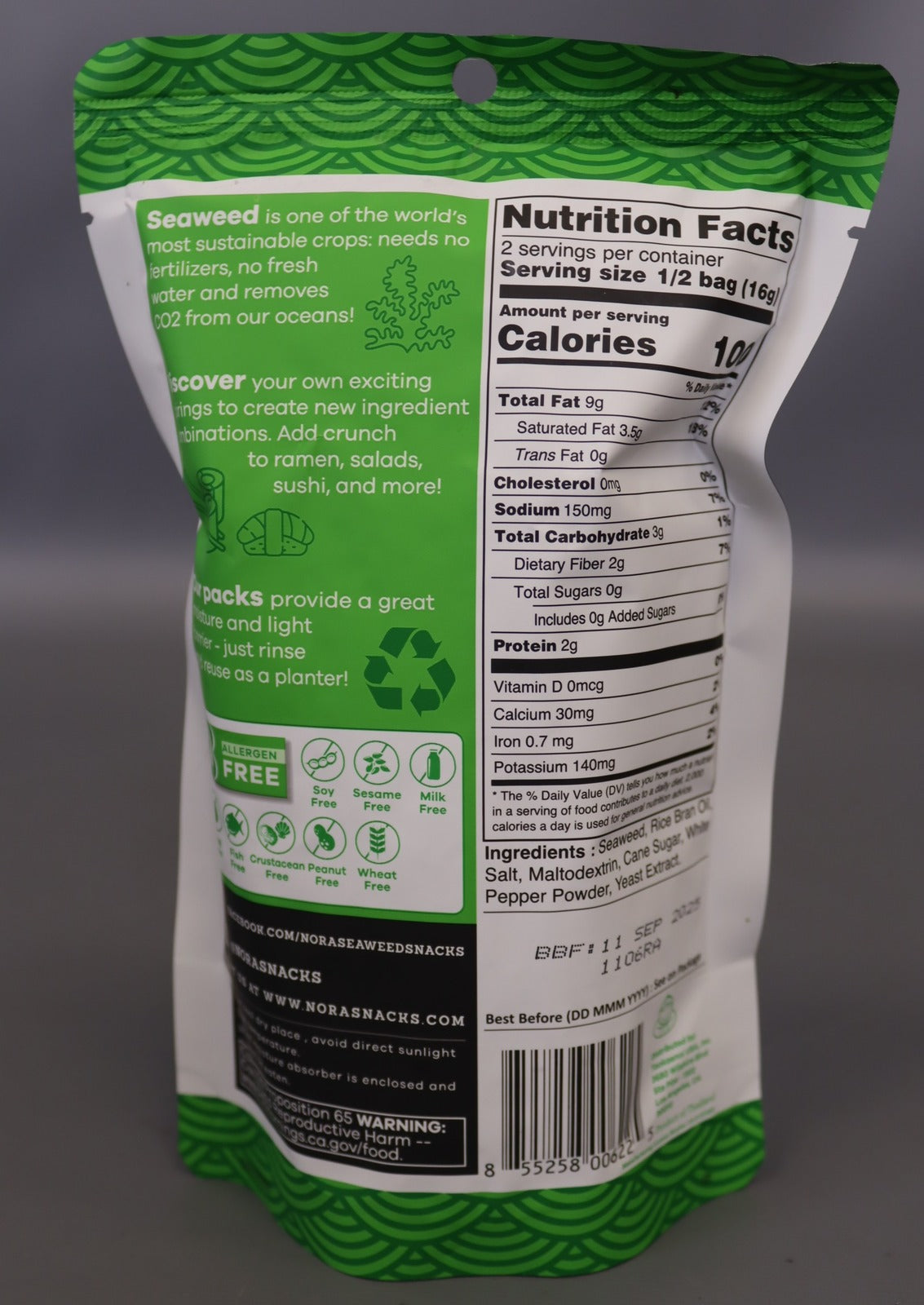 Crispy Seaweed Snacks - Original (12 CT)