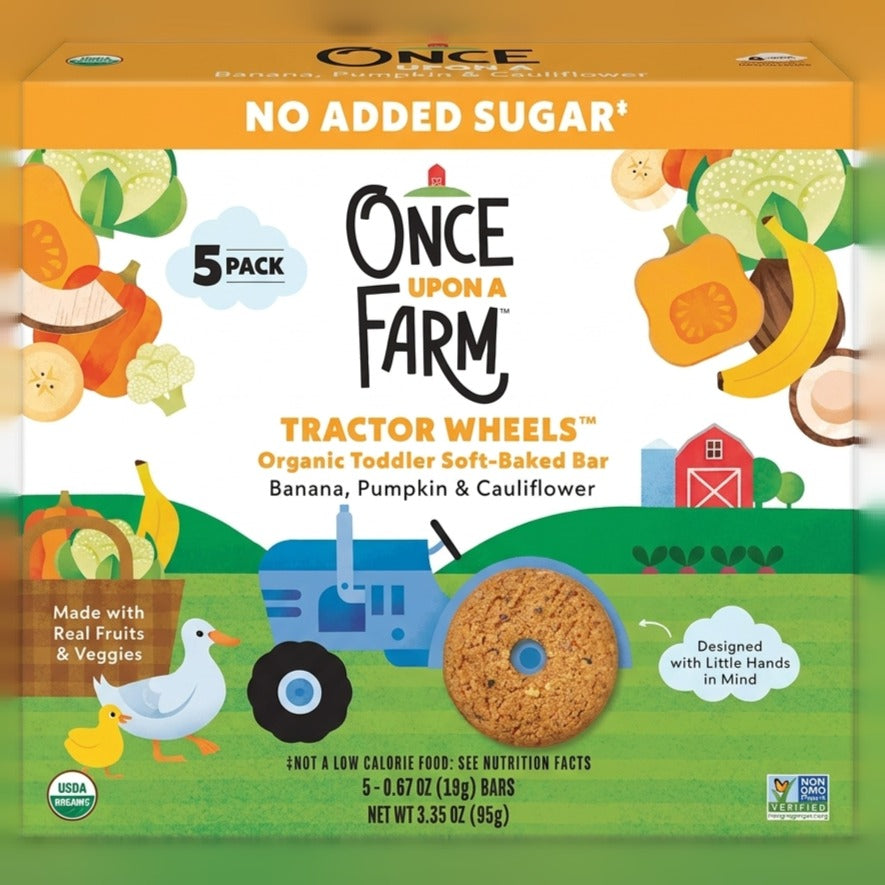 Banana, Pumpkin & Cauliflower Tractor Wheels (5 CT)