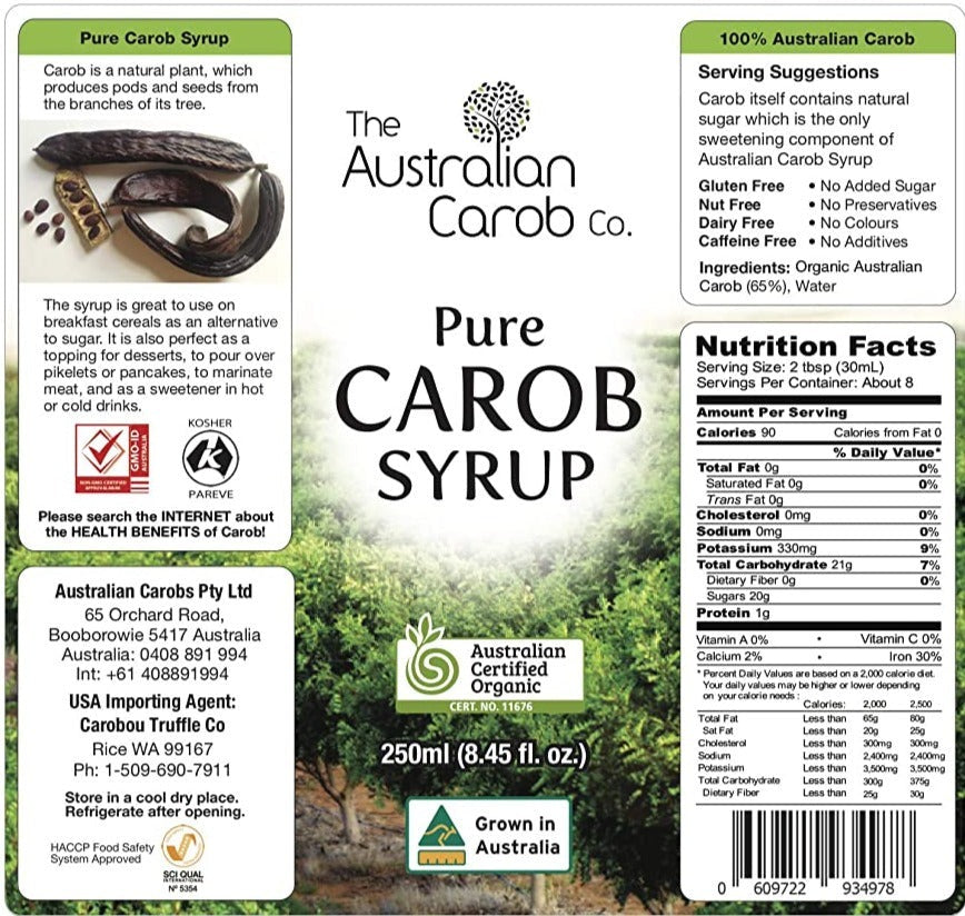 Organic Pure Carob Syrup