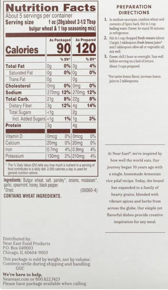 Taboule Mix Wheat Salad