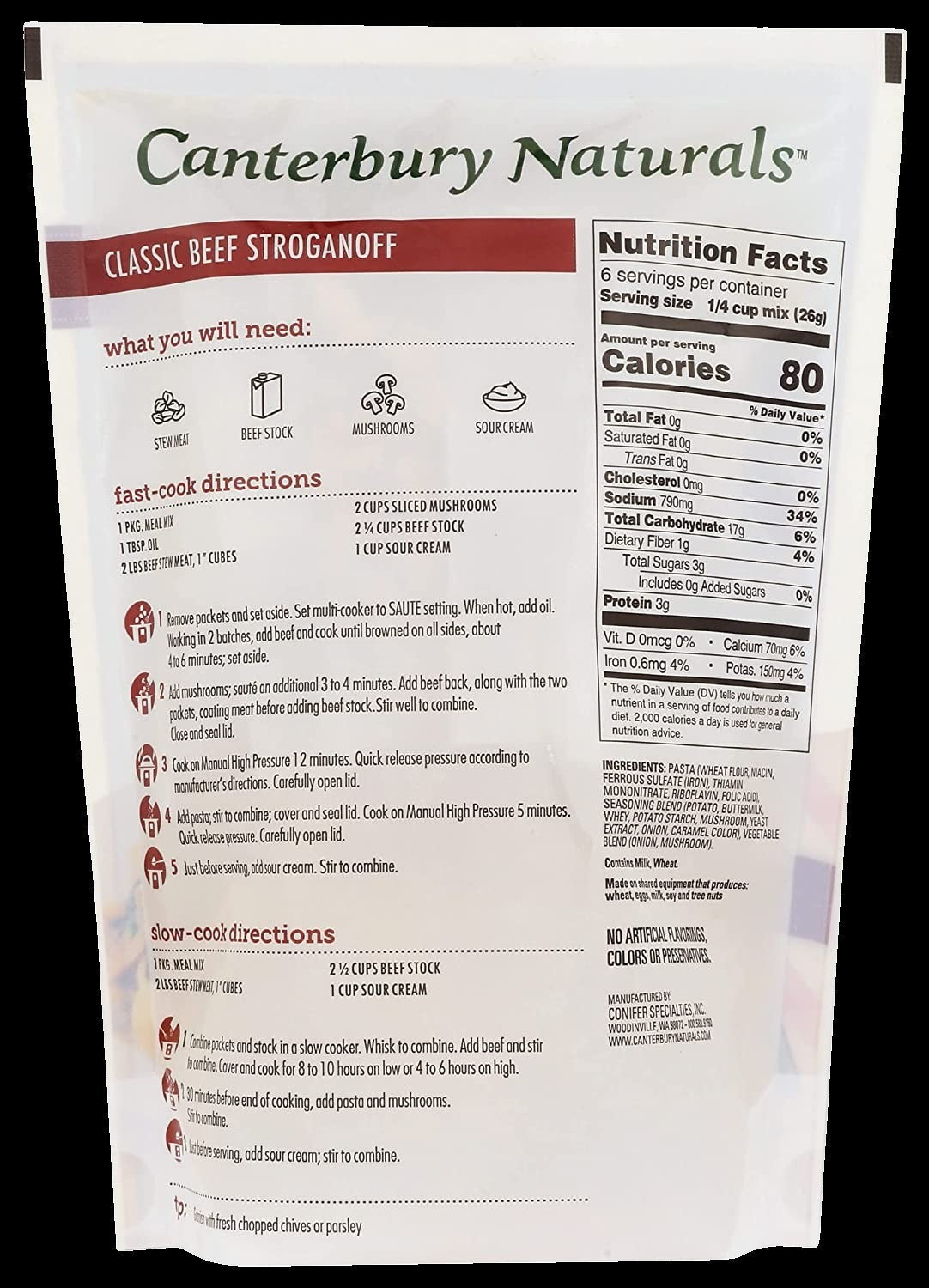 Beef Stroganoff Meal Kit