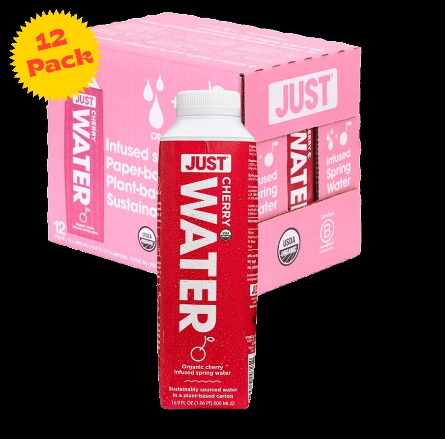 Organic Cherry Infused Spring Water (12 Pack)