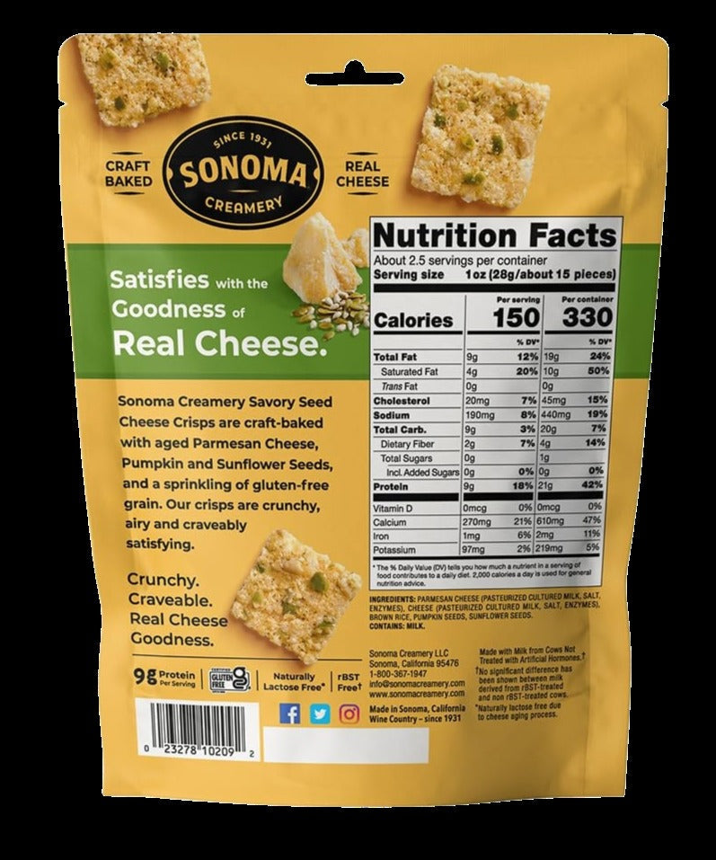 Savory Seed Parmesan Crisps
