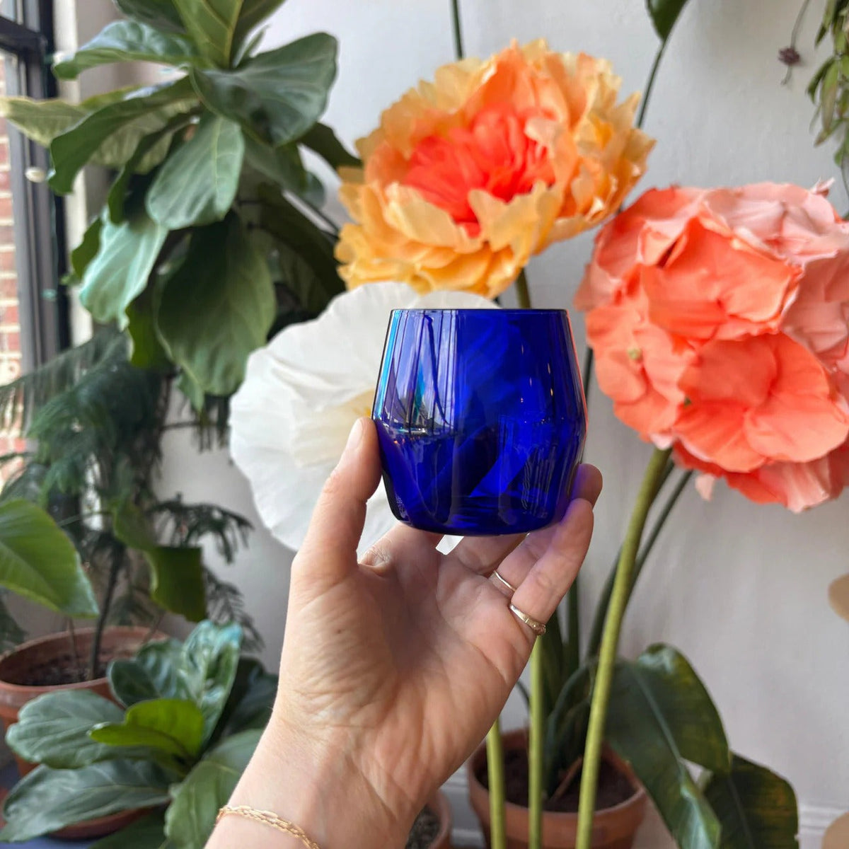 Century Glass - Set Of Two (Cobalt)