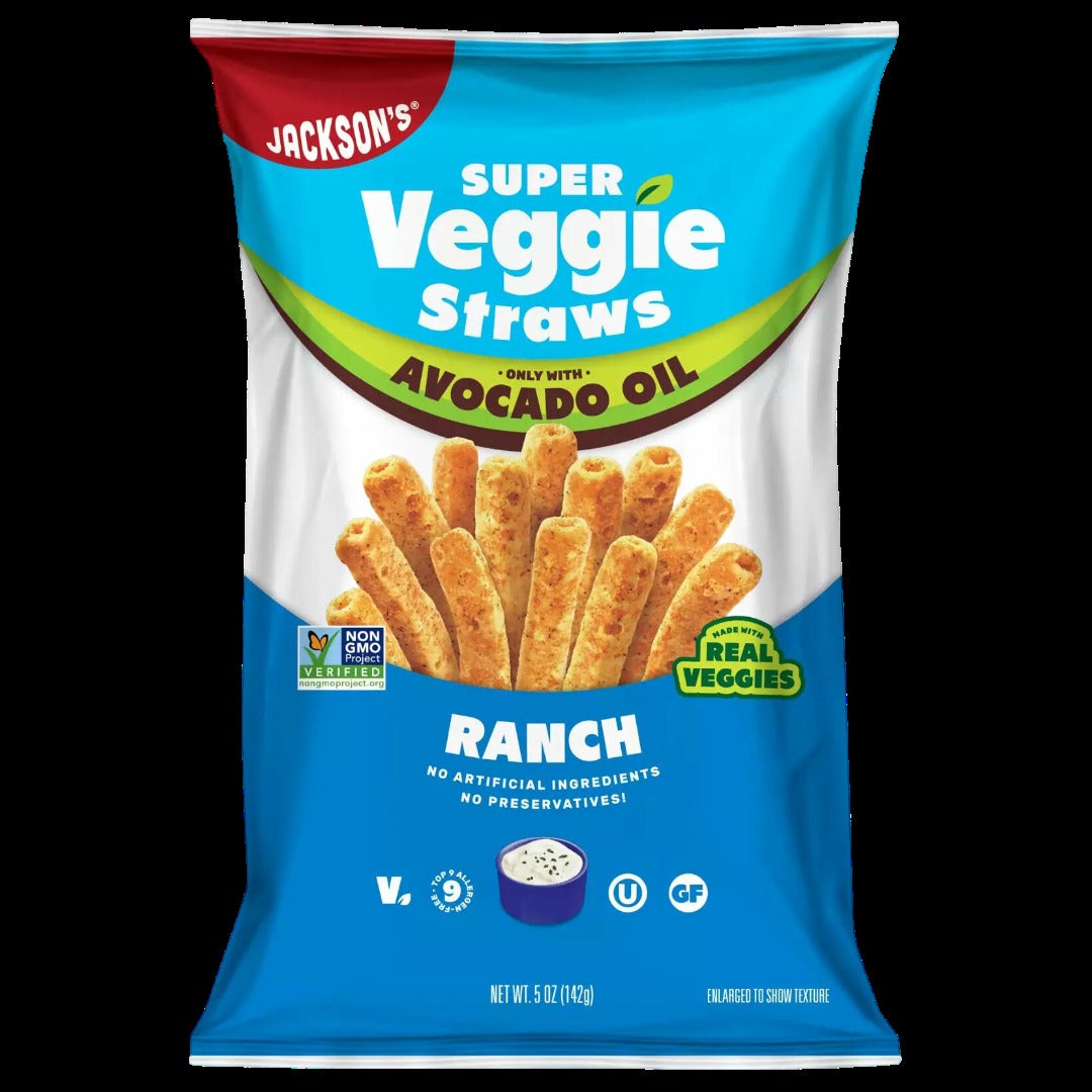 Super Veggie Straws With Avocado Oil - Ranch