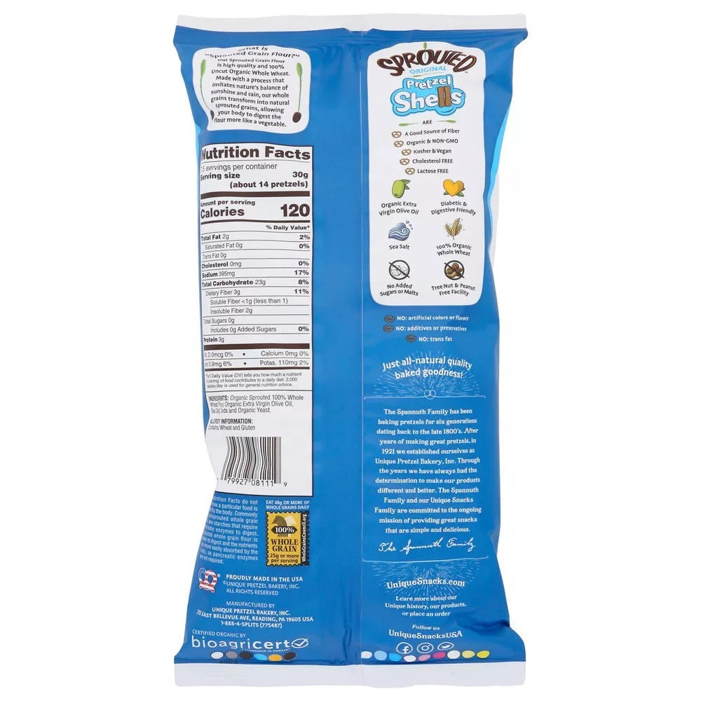 Organic Sprouted Pretzel Shells