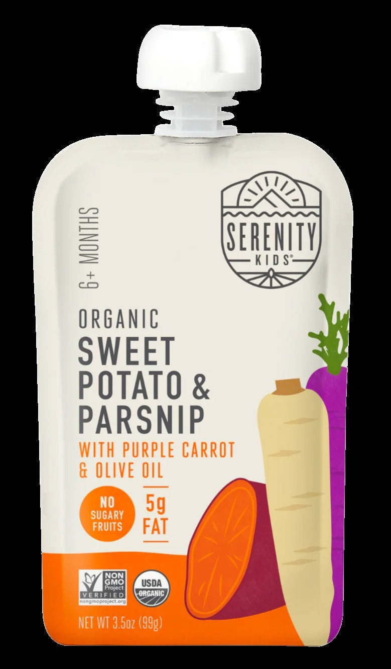 Organic Sweet Potato, Parsnips, Purple Carrot & Olive Oil (6 Pack)