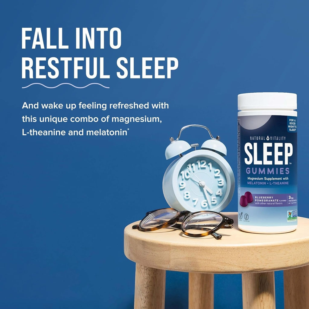 CALM Sleep Gummies Magnesium Supplement - Blueberry Pomegranate (60 CT)