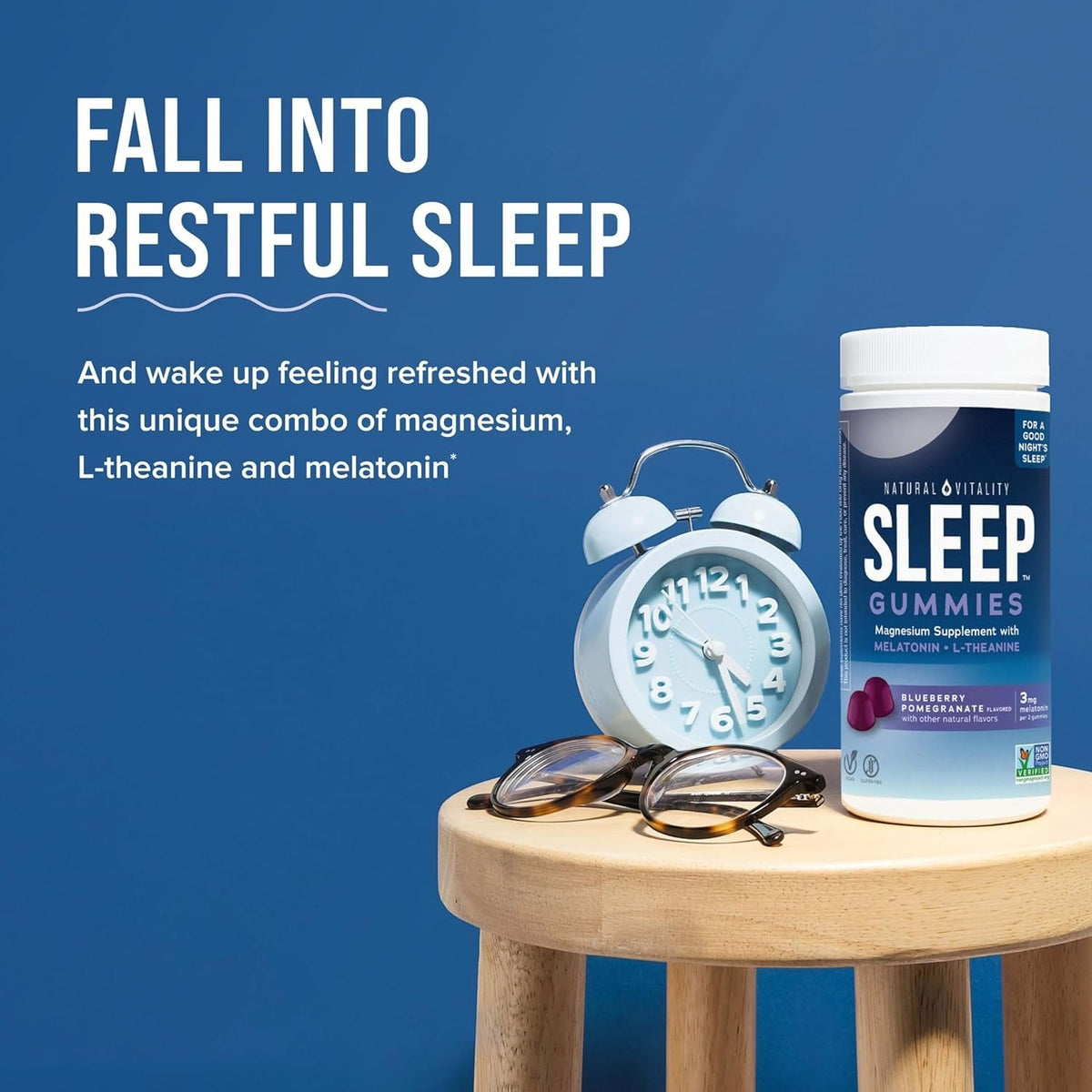 CALM Sleep Gummies Magnesium Supplement - Blueberry Pomegranate (60 CT)