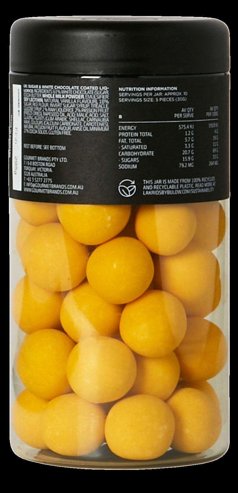 Passion Fruit Chocolate Coated Gourmet Licorice