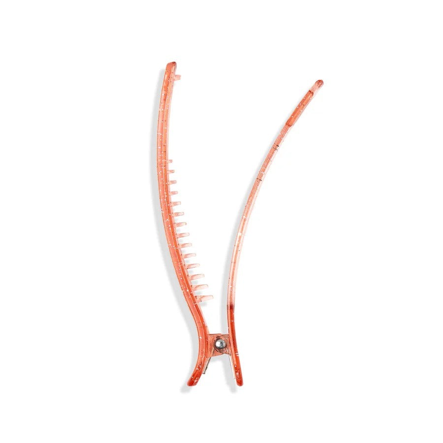 Styling & Sectioning Pro Hair Clips Orange (4 CT)