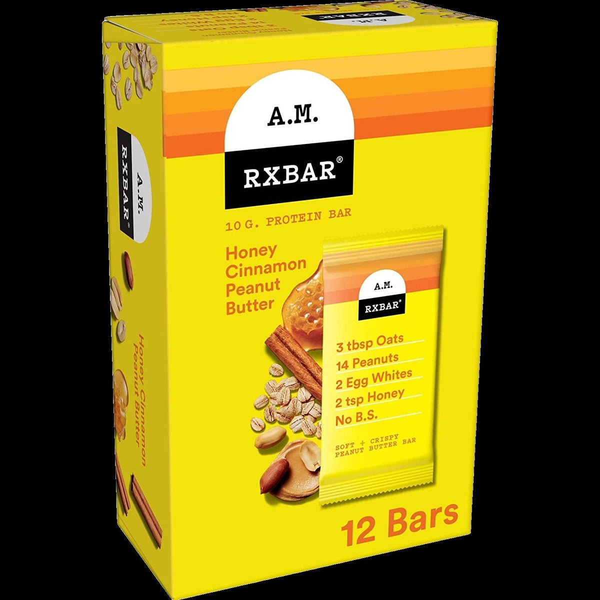 Cinnamon Honey Peanut Butter Protein Bar (12 Pack)