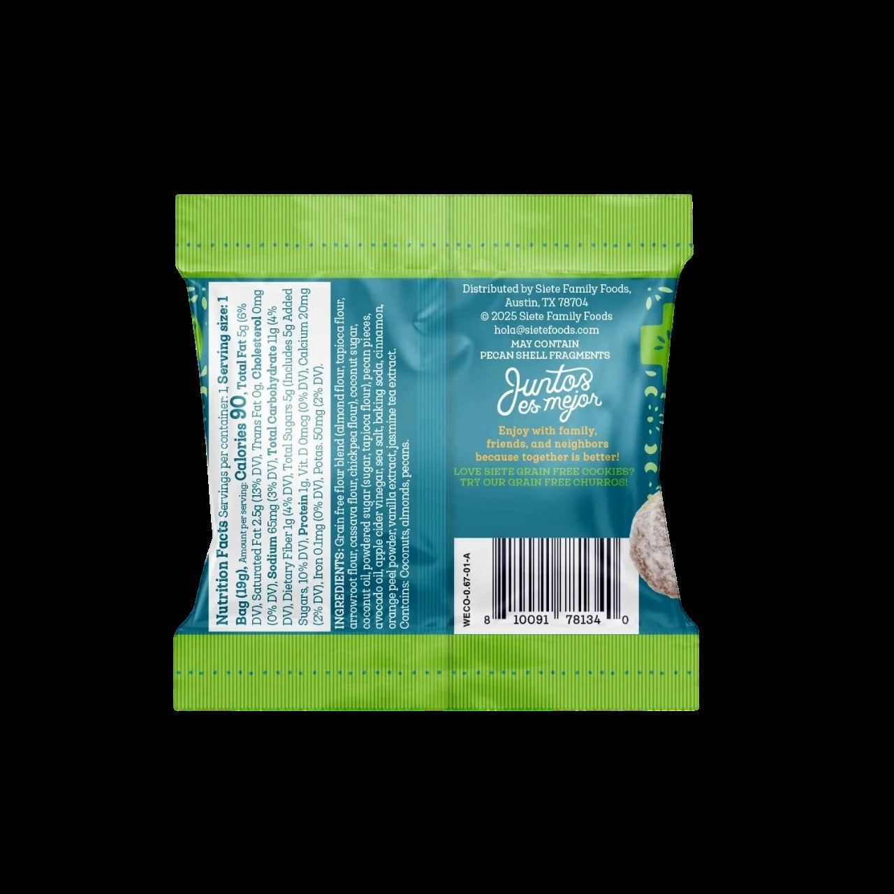 Mexican Wedding Grain Free Cookies (8 CT)