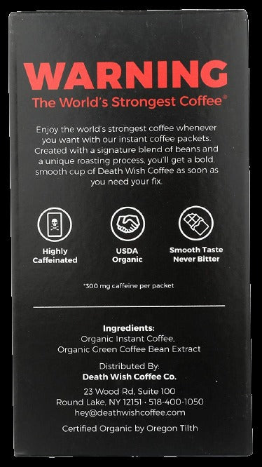 Instant Coffee, Single Serve Packets