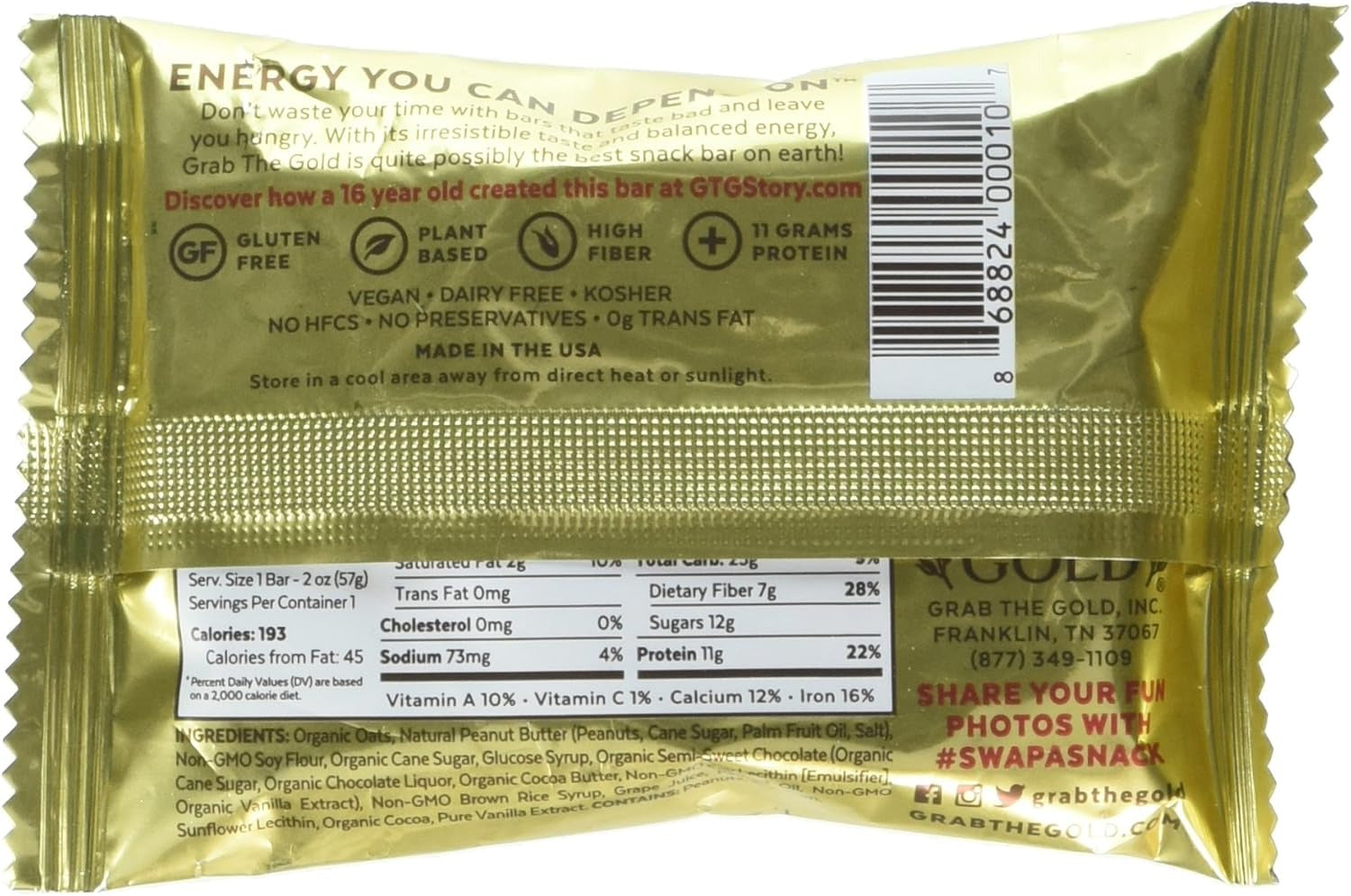 Chocolate Peanut Butter Snack Bars (12 CT)