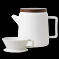 Ceramic Pour Over Serving Pot - White