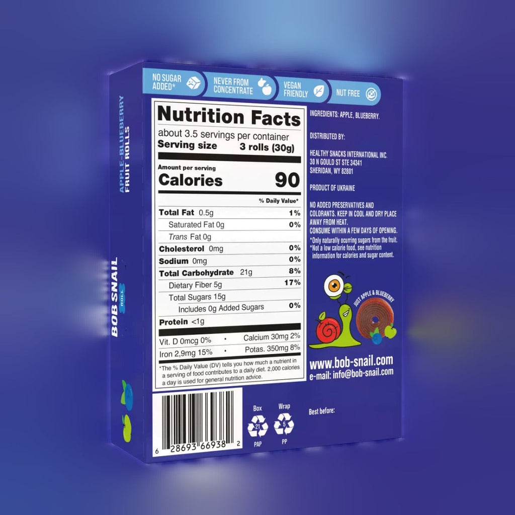 Fruit Rolls Apple-Blueberry (10 CT)