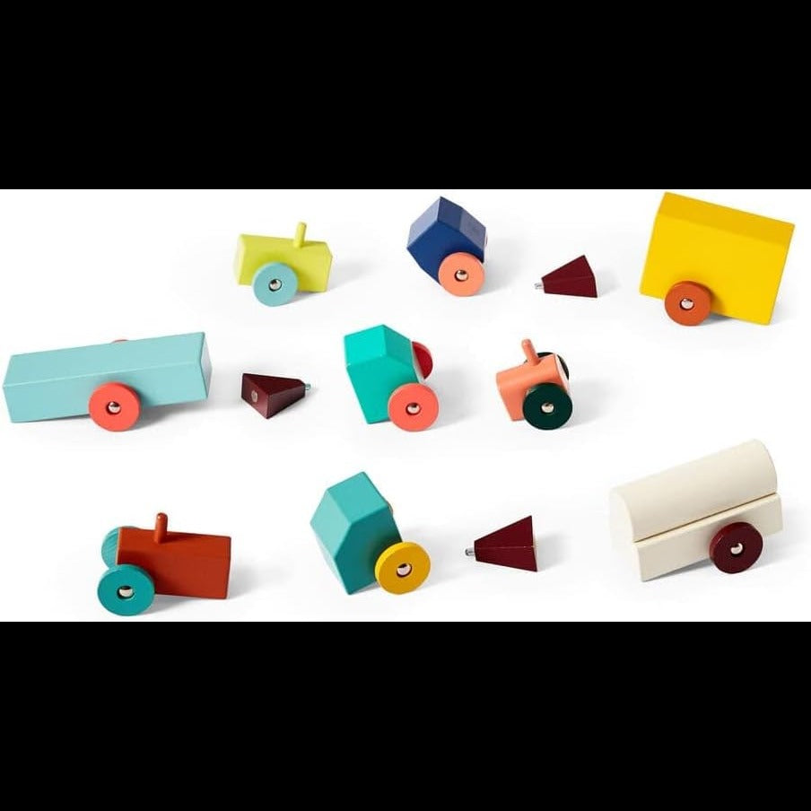 Tractor Wooden Toy Set