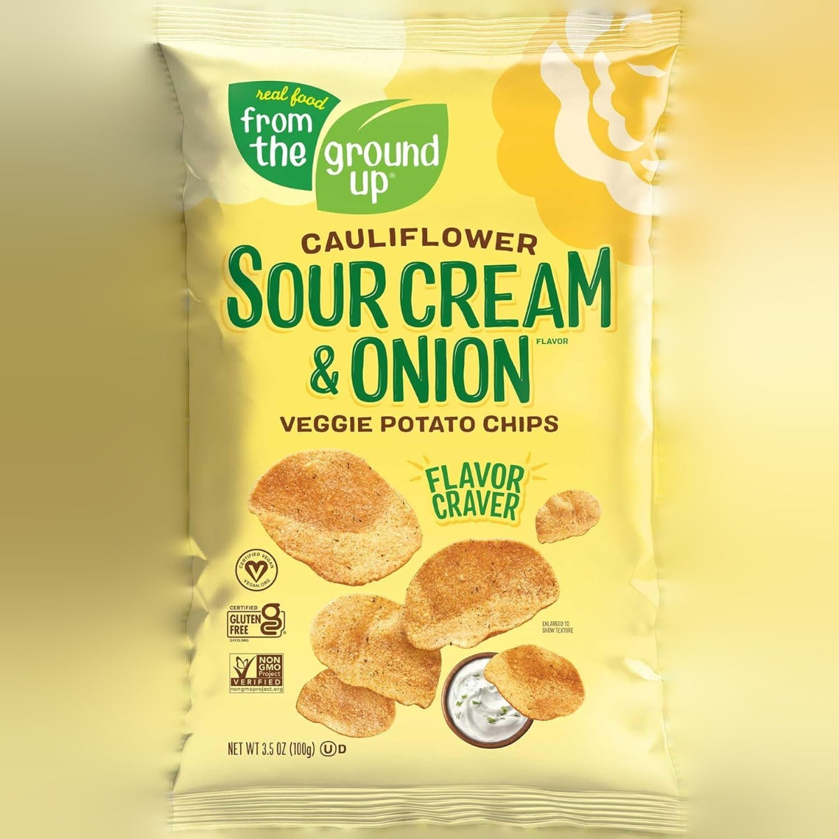 Sour Cream & Onion Cauliflower Chips
