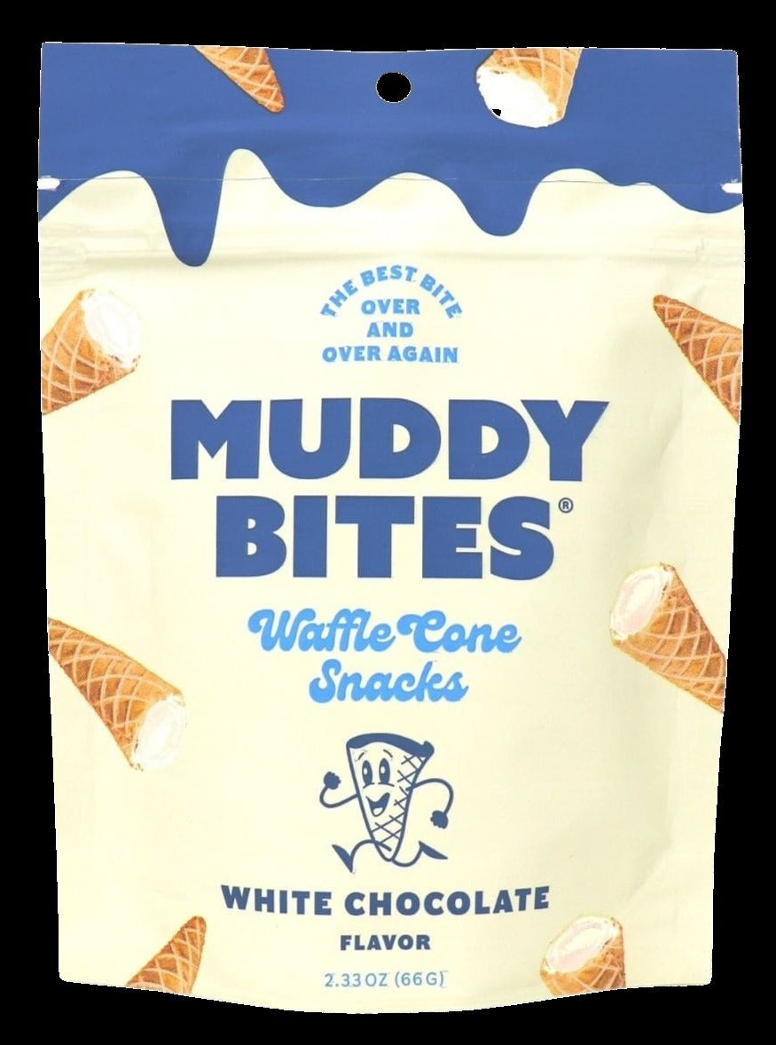 White Chocolate Waffle Cone Snacks