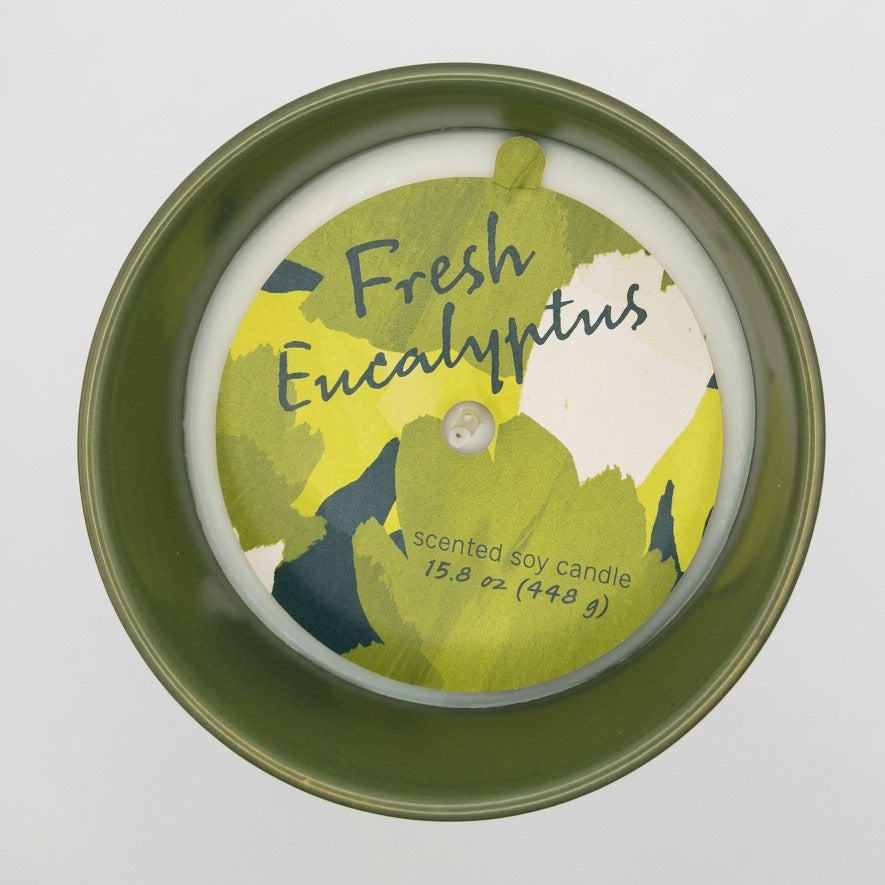 Exposed Clay Candle - Fresh Eucalyptus