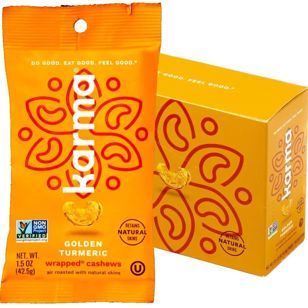 Golden Turmeric Wrapped Cashews (12 CT)