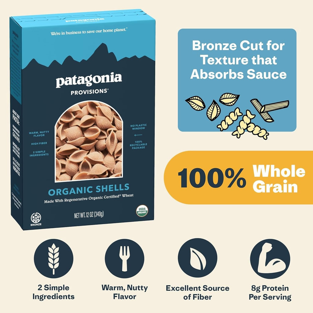 Regenerative Organic Certified Shell Pasta