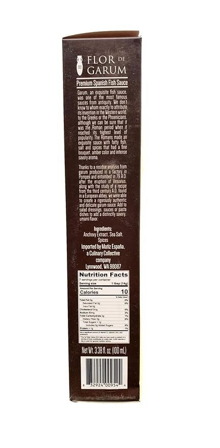 Premium Spanish Fish Sauce, Flor De Garum
