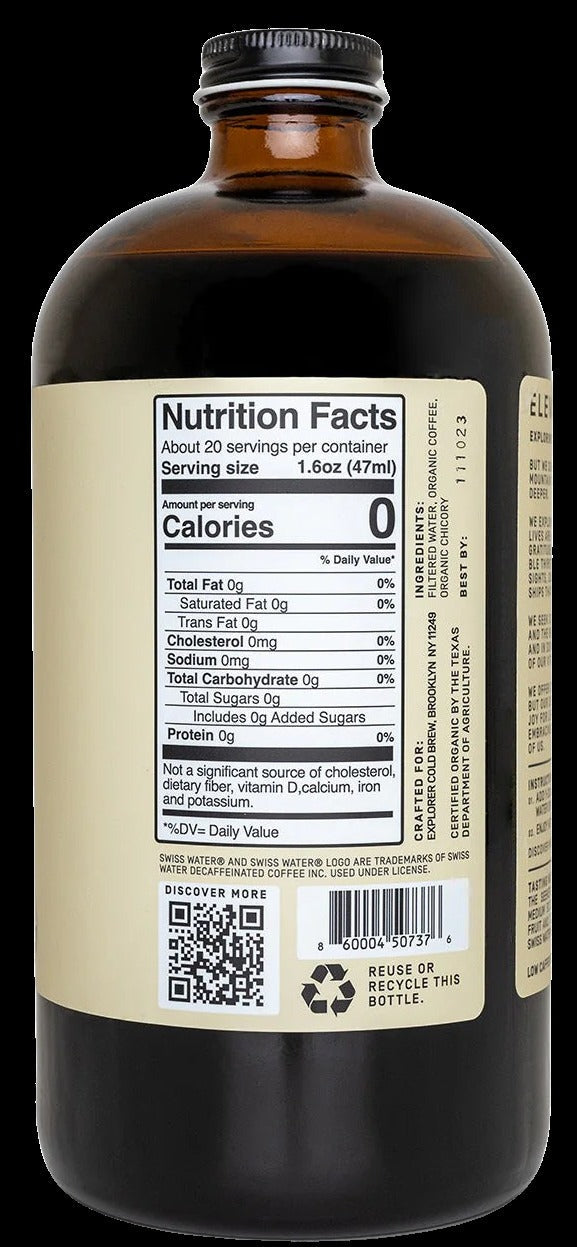 The Daydreamer Decaf Cold Brew Coffee Concentrate