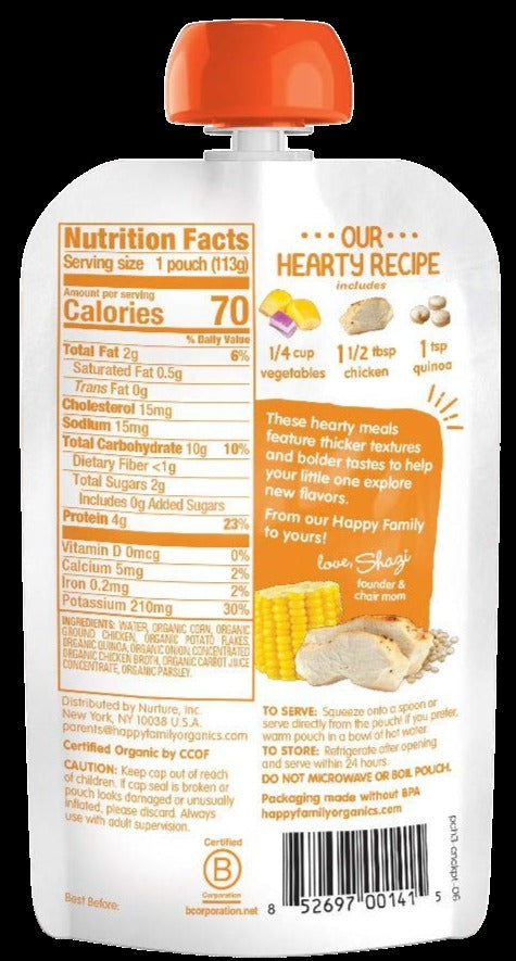 Organic Harvest Vegetables & Chicken Stage 3 Baby Food (16 Pack)