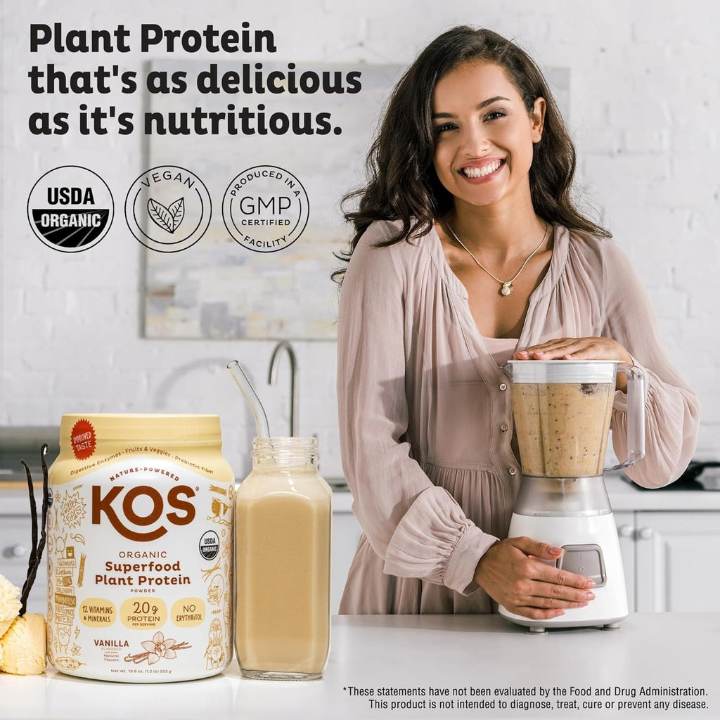 Organic Plant Based Protein Powder - Vanilla
