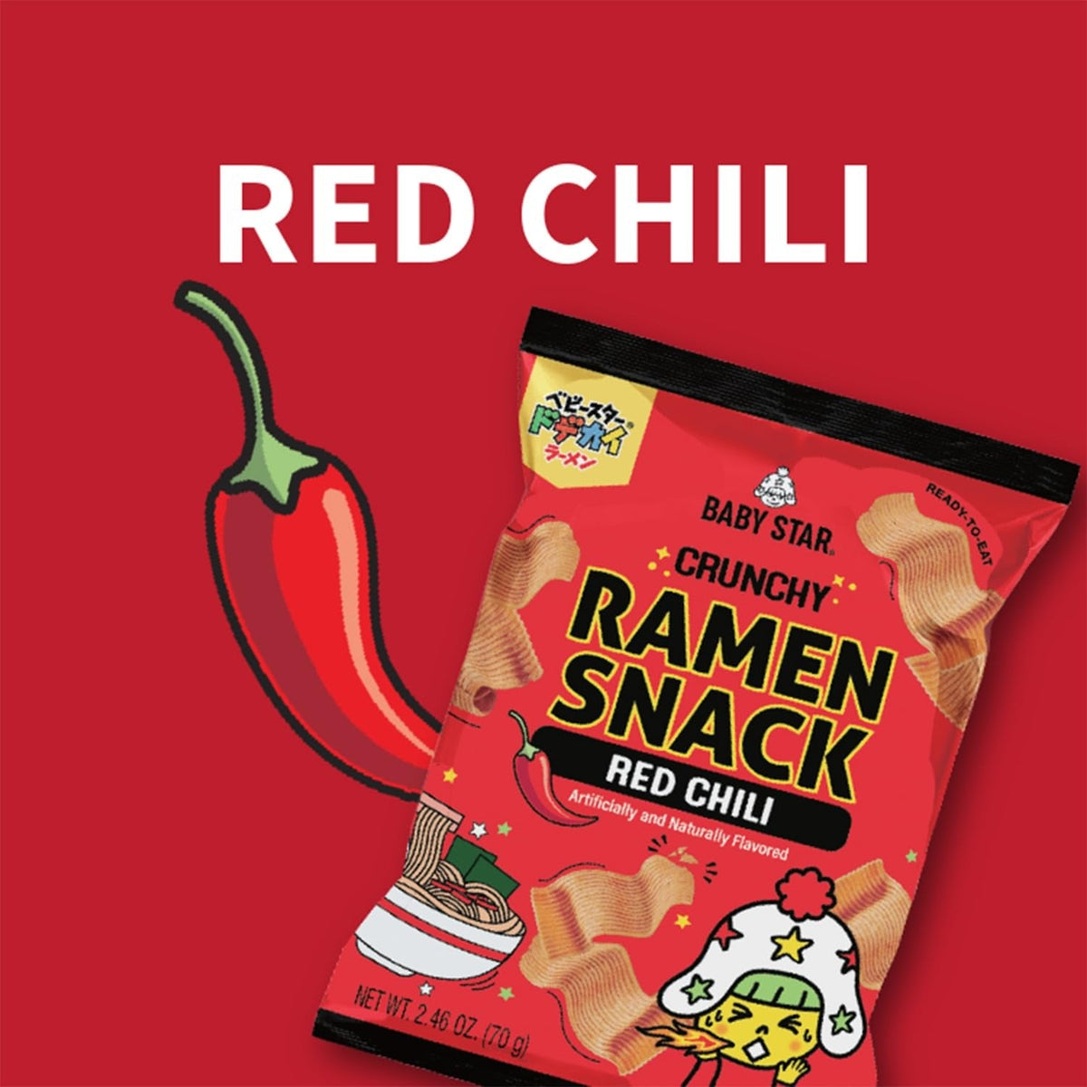 Red Chili Crunchy Ramen Snack