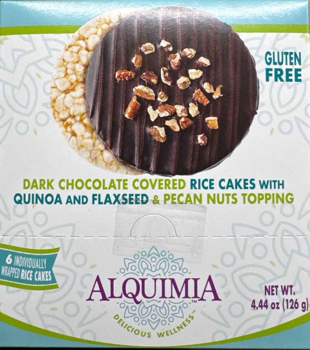 Dark Chocolate Covered Rice Cakes, Quinoa, Flaxseed & Pecan (6 CT)