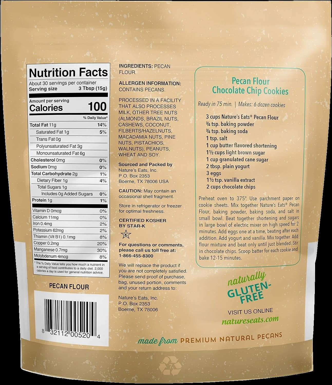 Finely Ground Pecan Flour