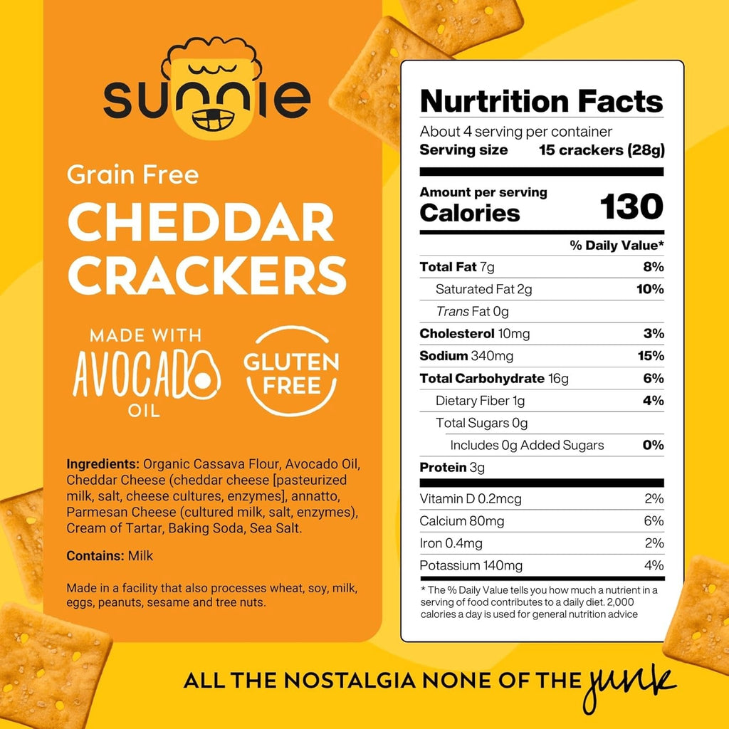 Grain Free Cheddar Crackers