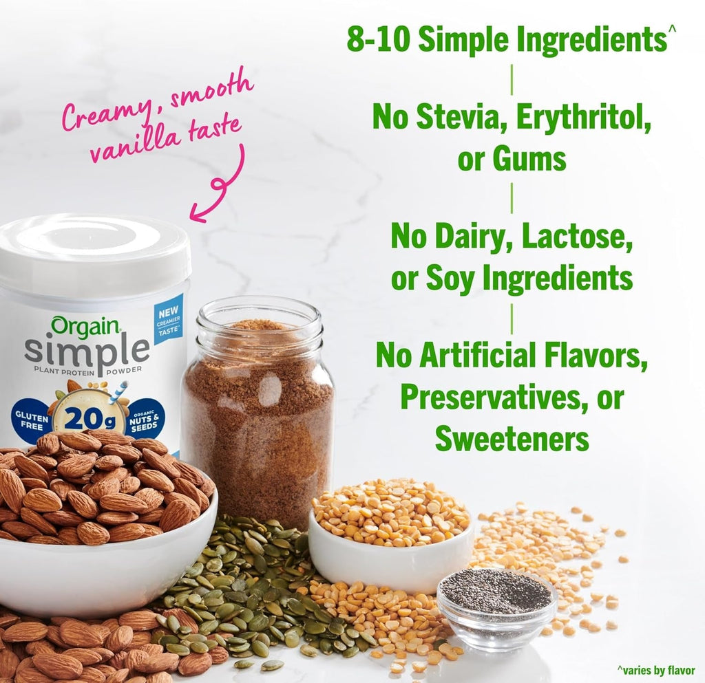 Organic Simple Vegan Protein Powder - Vanilla
