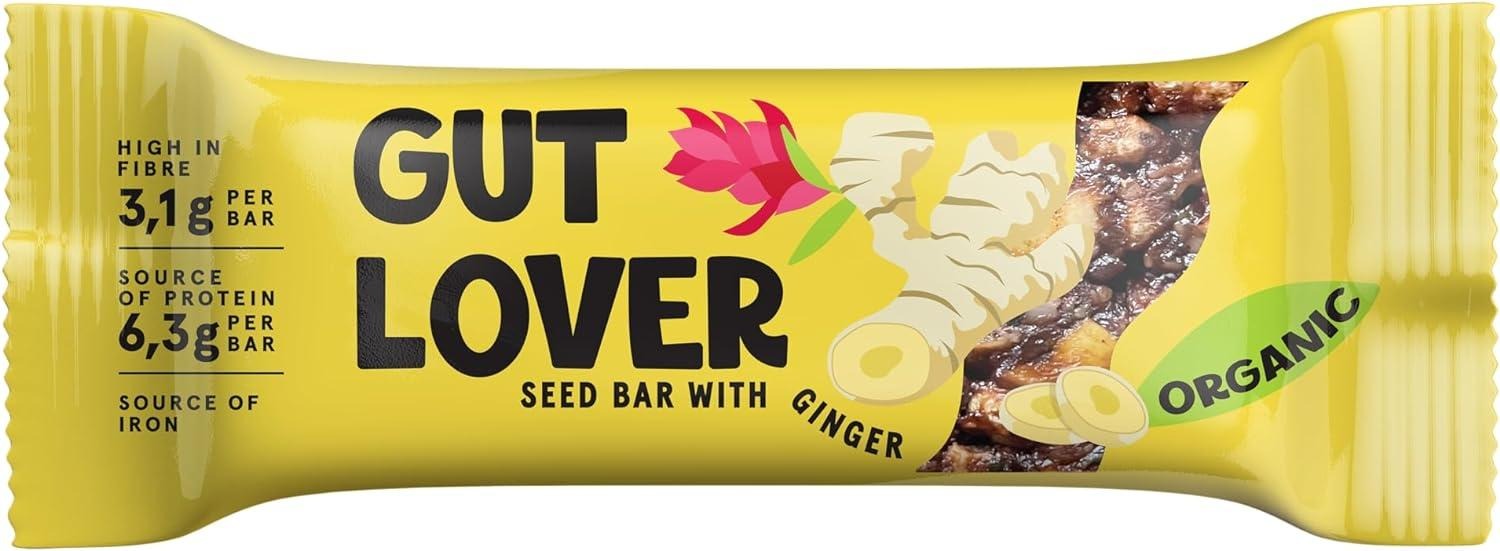 Gut Lover Organic Seed Bar with Ginger (24 CT)