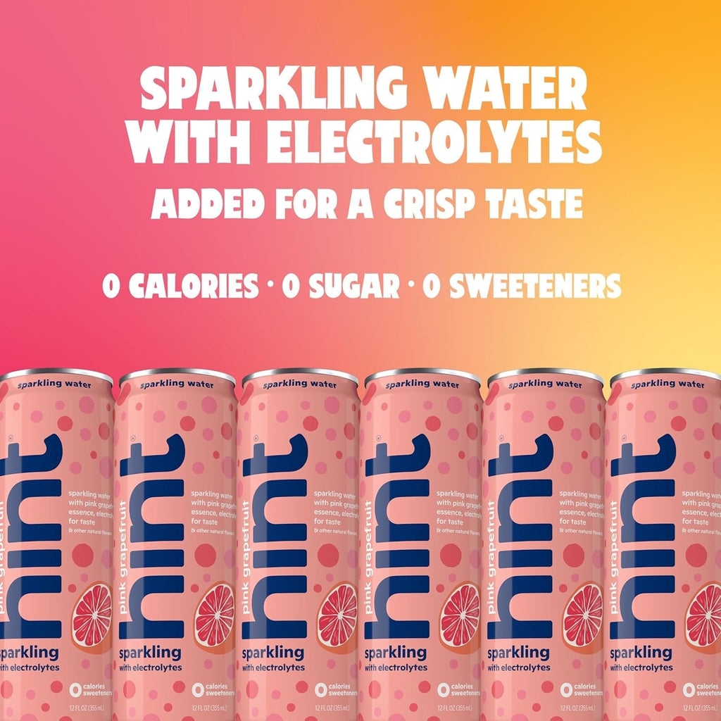 Electrolyte Sparkling Water - Pink Grapefruit (12 Pack)