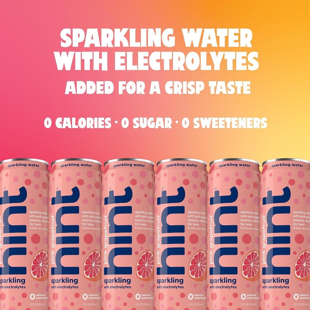 Electrolyte Sparkling Water - Pink Grapefruit (12 Pack)