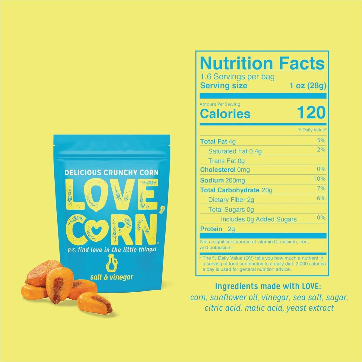 Sea Salt & Vinegar Crunchy Corn