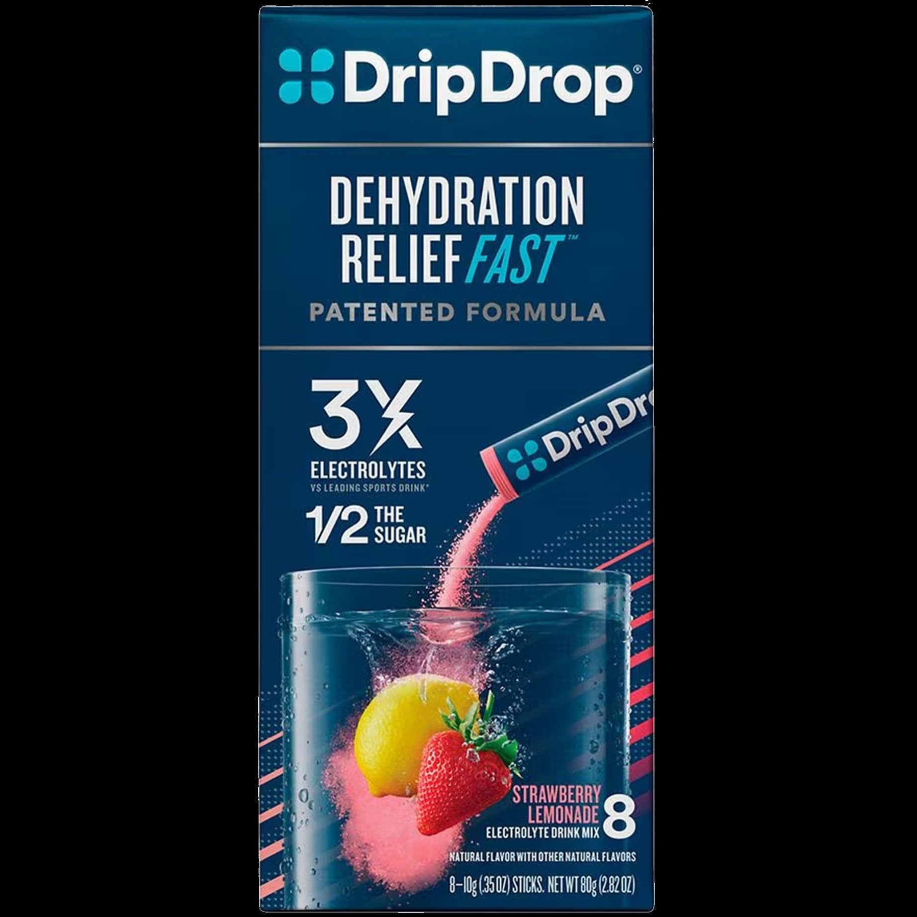 Dehydration Relief Fast Electrolyte Drink Mix - Strawberry Lemonade
