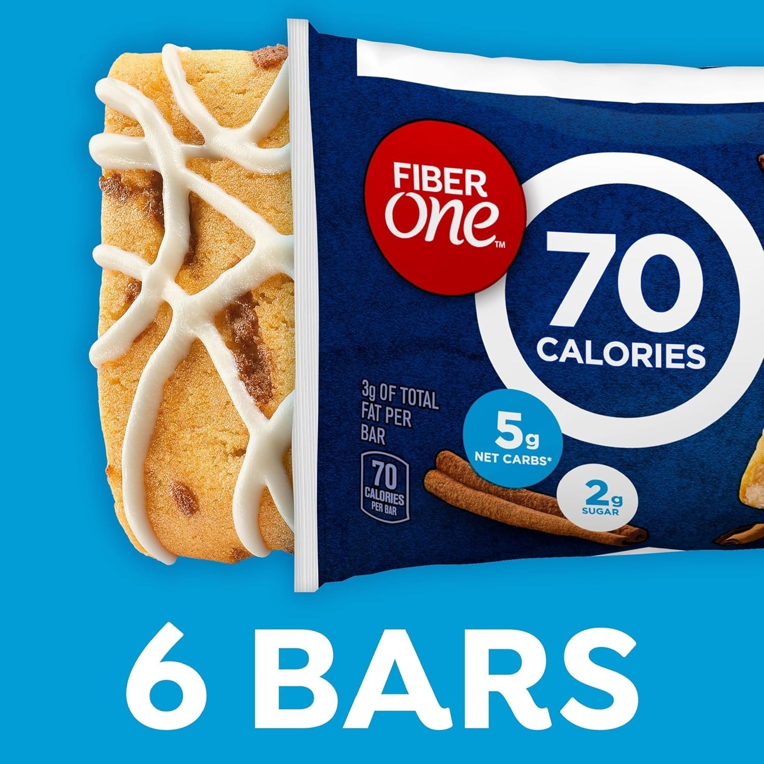 70 Calorie Cinnamon Coffee Cake Bar (8 Pack)