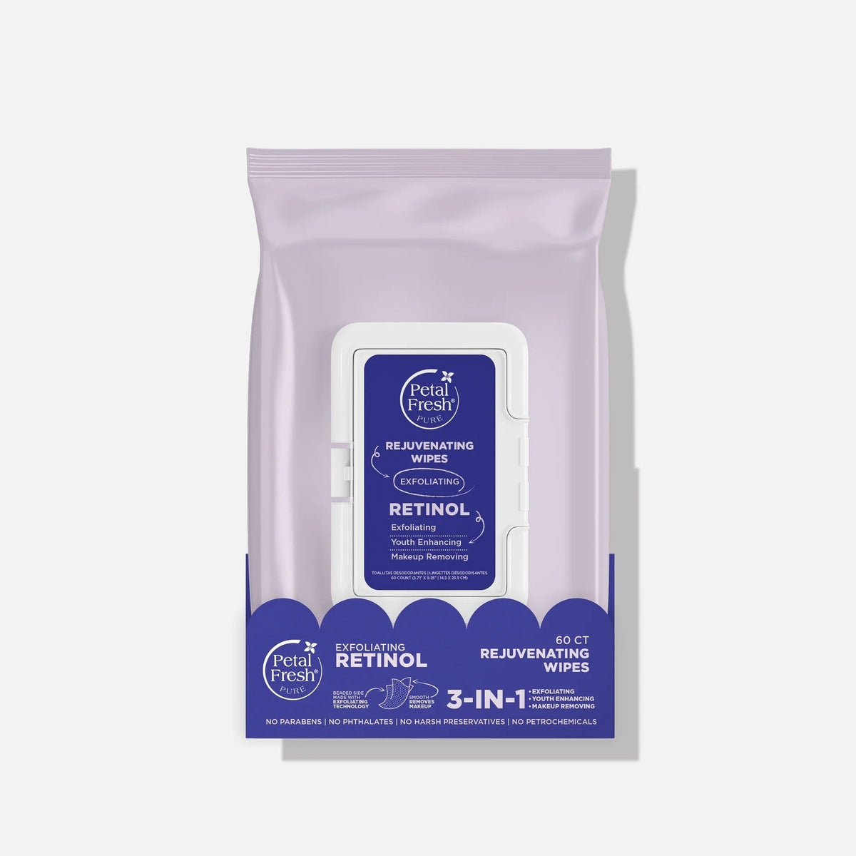 3-In-1 Exfoliating Retinol Wipes (4 Pack)