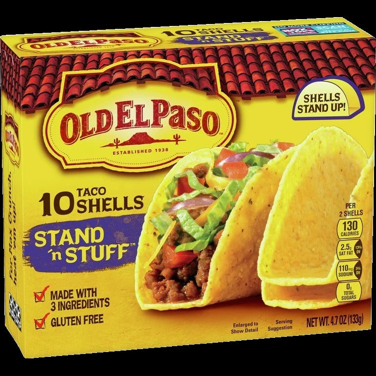 Stand 'n Stuff Yellow Corn Taco Shells (10 CT)