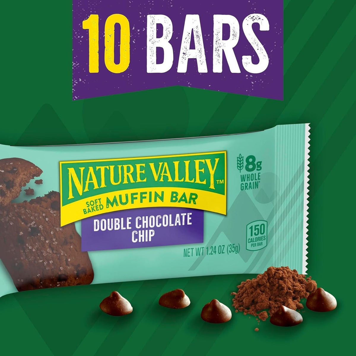 Soft-Baked Muffin Bars - Double Chocolate Chip (10 CT)