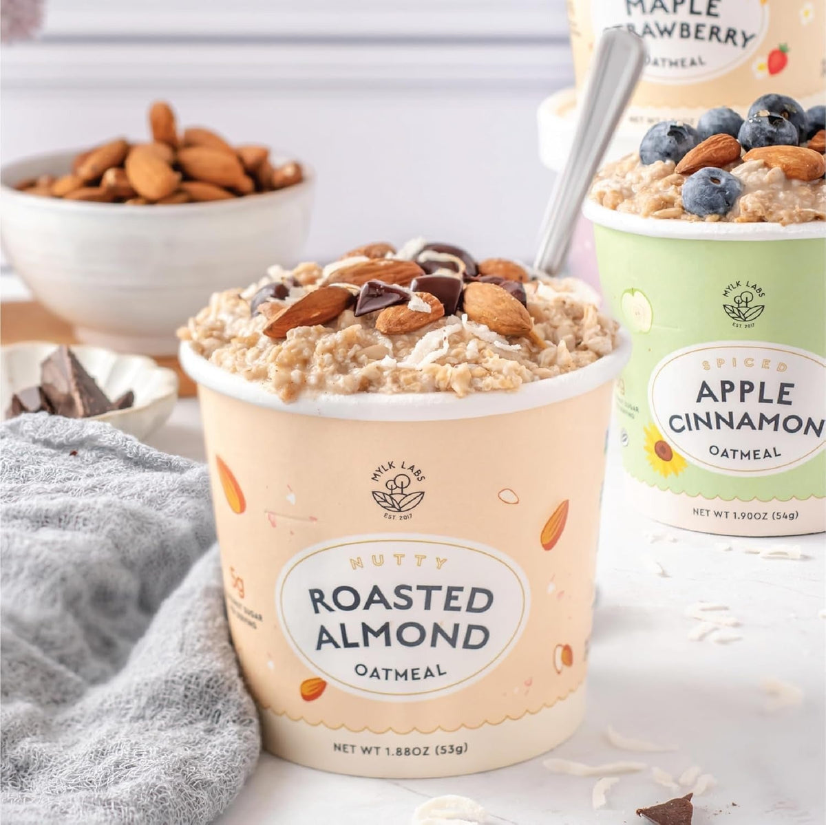 Roasted Almond Oatmeal Cups (6 Pack)