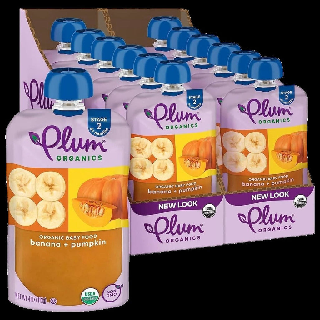 Banana & Pumpkin - Stage 2 Baby Food (12 Pack)