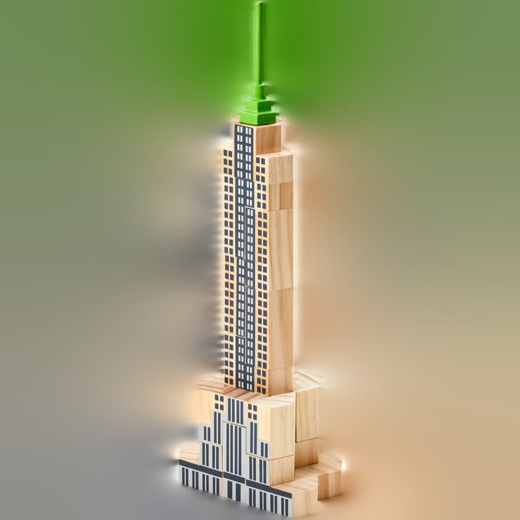 NYC Skyscraper Puzzle - 3D Wooden New York City (14 Pieces)